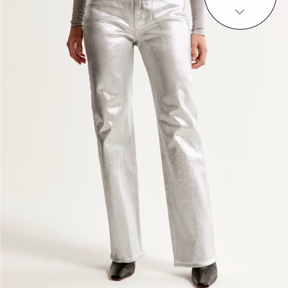 Abercrombie & Fitch Silver 90's straight pants